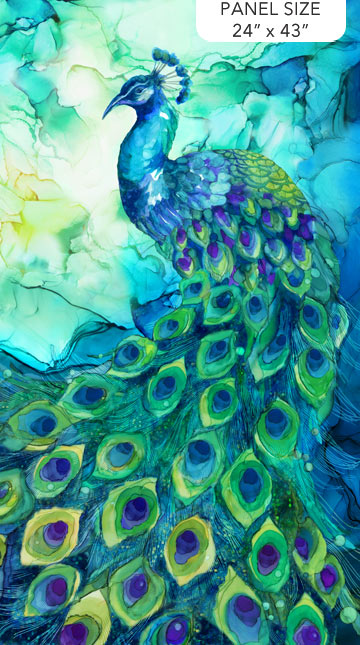 Allure - Peacock Panel Turquoise Multi