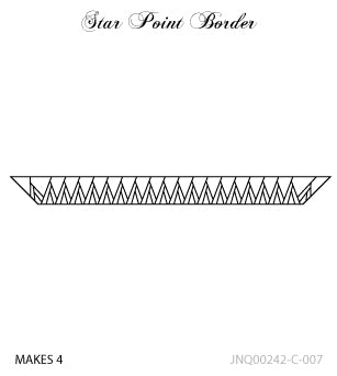 Star Point Border - Mixer Pattern