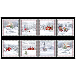 Back Home For Holidays - Christmas Winter Scenic Picture Patches