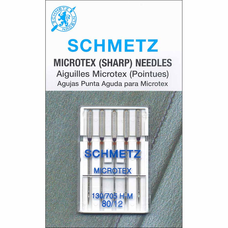 SCHMETZ #1730 Microtex Needles Carded - 80/12 - 5 count #9017680