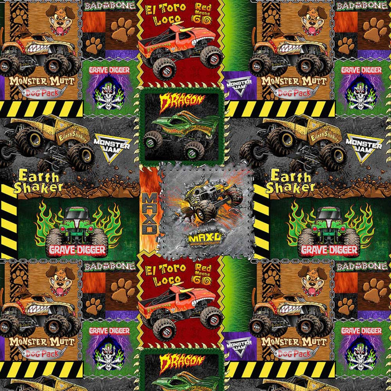 Monster Jam - Monster Truck Patch Cotton