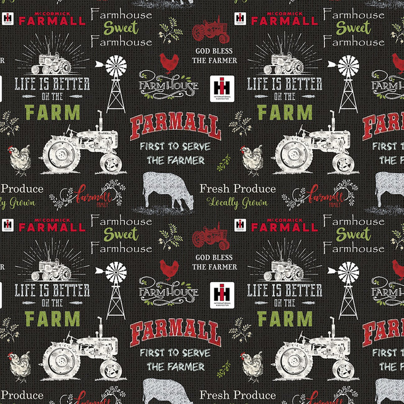 Farmall - Sweet Farmhouse Chalkboard Black