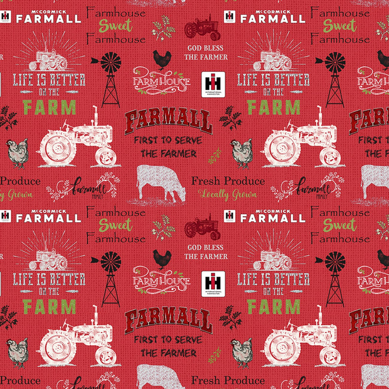 Farmall - Sweet Farmhouse Chalkboard Red