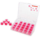 Bobines roses de classe 15, 25 avec étui, Janome