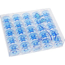 Bobines bleues de classe 15, 25 avec étui, Janome