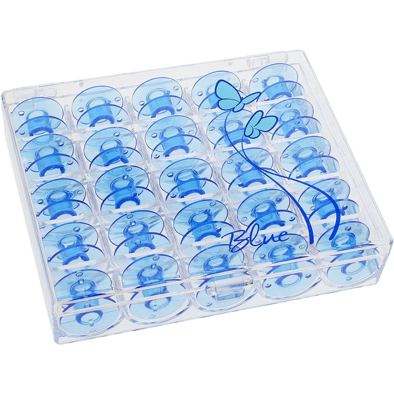 Class 15 Bobbins Blue 25 with Case, Janome