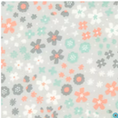 Cozy Cotton - Flowers Silver Flannel