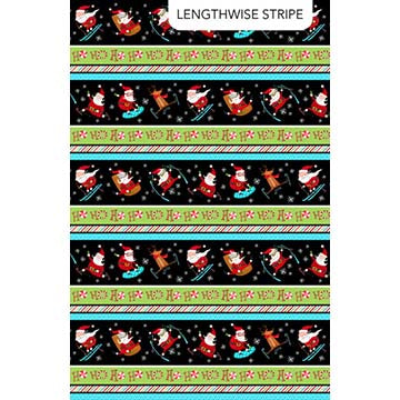 Extreme Santa - Santa Border Stripe