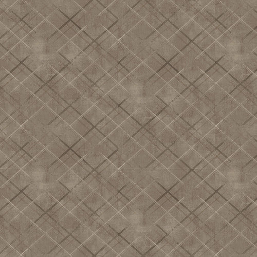 One Sister Basics - Distressed Plaid Gray Taupe