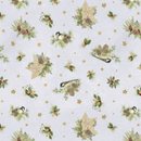 Let it Snow- Man!  Birds & Pine Toss Gray