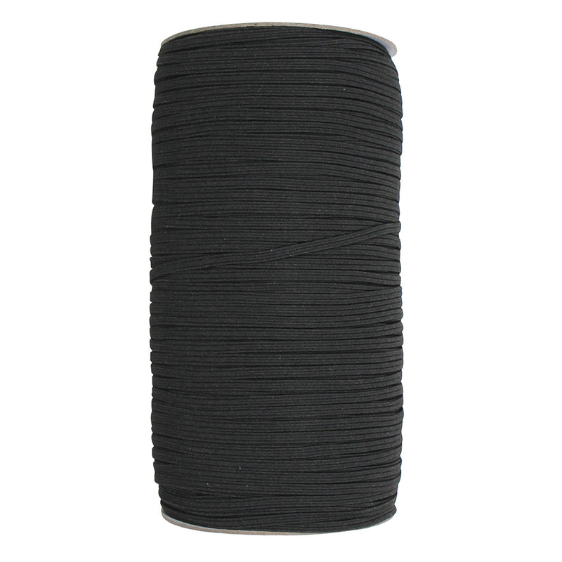 UNIQUE Braided Elastic 3mm (1/8″) - Black