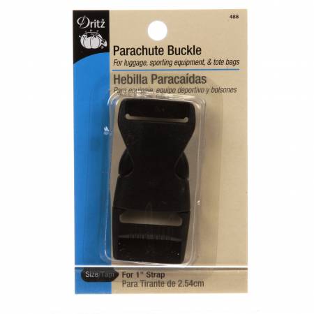 Parachute Buckle Designer 1in Strap Black