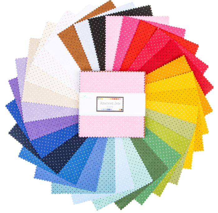 American Jane Pindots 5in Squares, 42pcs/bundle