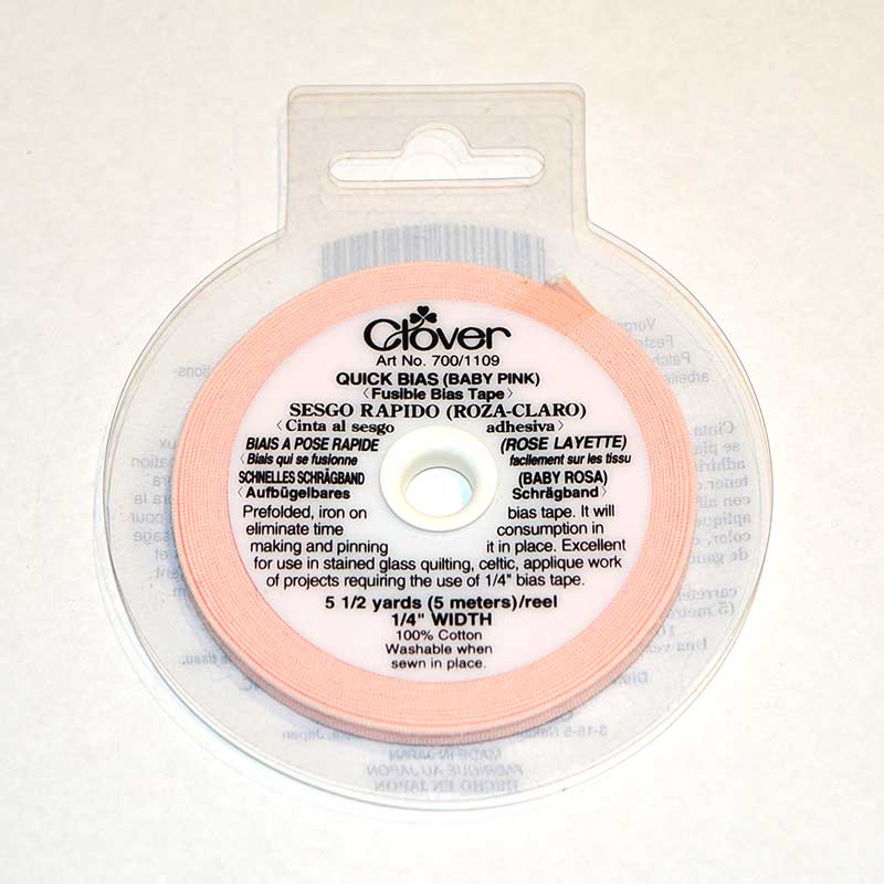 Fusible Quick Bias Baby Pink 1/4in x 5½ yds