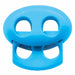 ELAN Flat Cord Stop - 2 Hole - Turquoise