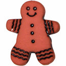 ELAN Novelty Shank Button - Brown - 18mm (3⁄4″) - Gingerbread Man