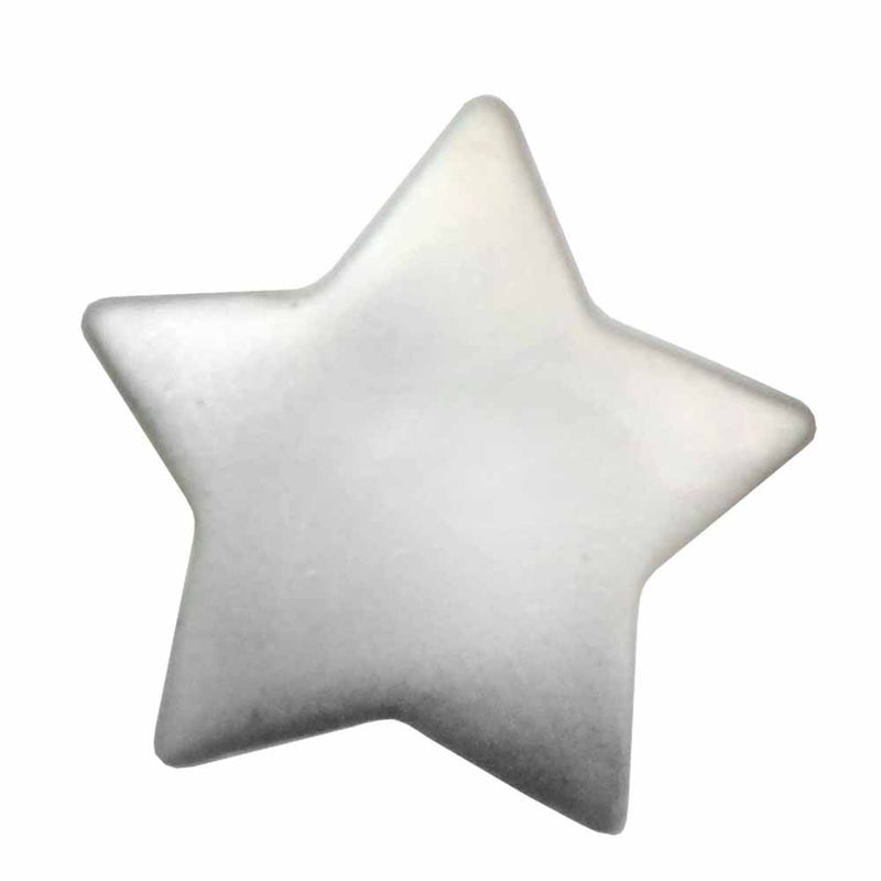 CIRQUE Novelty Shank Button - Silver - 13mm (1⁄2″) - Star - 4 count