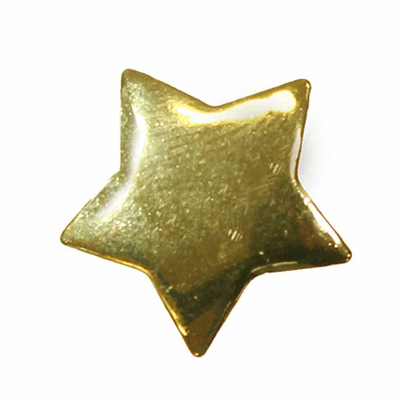 CIRQUE Novelty Shank Button - Gold - 18mm (3⁄4″) - Star - 3 count
