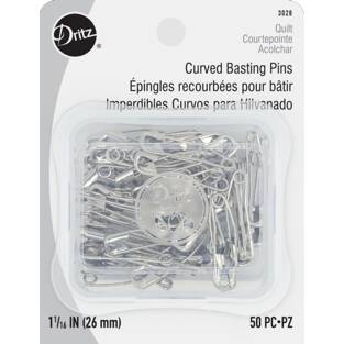 DRITZ - Curved Basting Pins Size 1-1/16" (26mm)