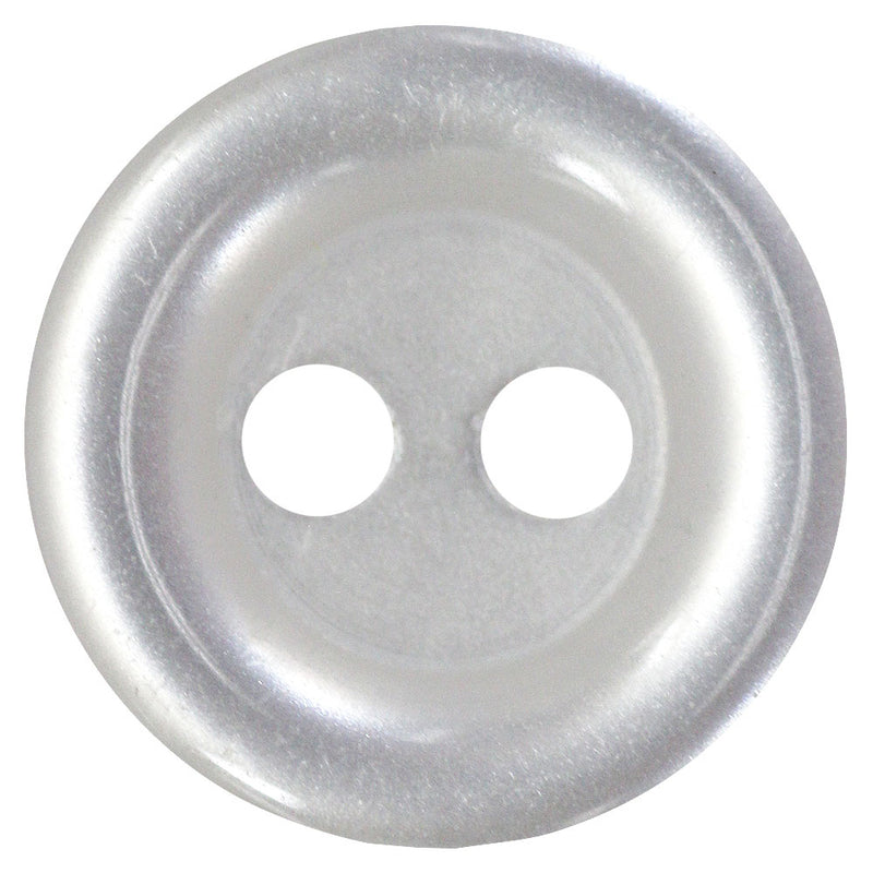 BUTTON BASICS 2 Hole Buttons - Clear Border out