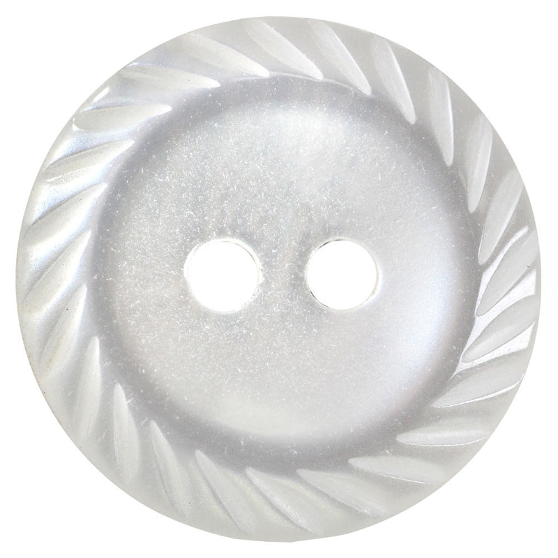 BUTTON BASICS 2 Hole Buttons - Clear Curved In Border Striped