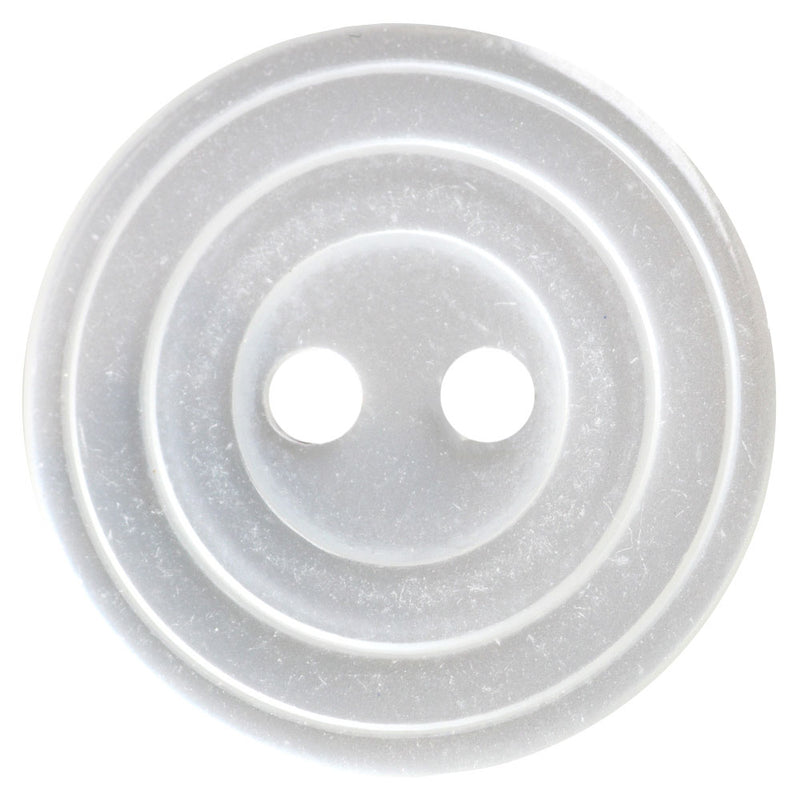 BUTTON BASICS 2 Hole Buttons - Clear Circle in Circle