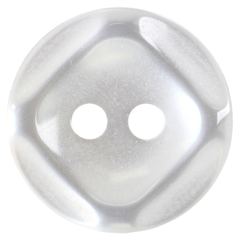 BUTTON BASICS 2 and 4 Hole Buttons - Clear Squared/ Diamond Border