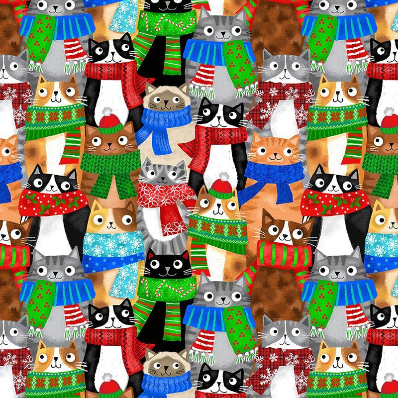 Cool Cats & Treats - Cats With Holiday Scarf