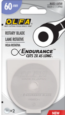 OLFA Lame rotative Endurance 60 mm - 2 ct