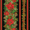 Joyful - Poinsettia Border Stripe