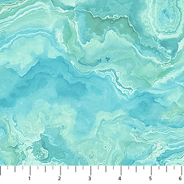 Tranquil Waters - Wave Texture Dark Turquoise