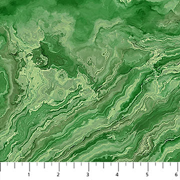 Tranquil Waters - Wave Texture Green