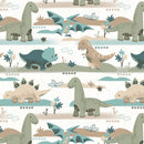 Going Dino White Flannel