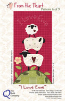 From The Heart I Love Ewe Block 6 Block of the Month