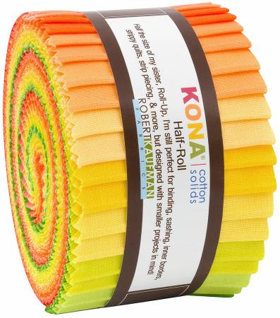 2.5in Strips Kona Cotton Citrus Fruit Palette, 24pcs/bundle