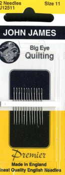 John James Big Eye Between / Quilting Needles Size 11 12ct