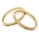 OVAL BAG HANDLES - (SCREW IN) - GOLD FINISH