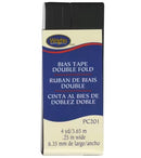 Biais double pli 1/4 po x 4 verges – Noir