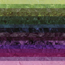 Batiks Hand-Dyes Twilight Grove 2.5in Strips