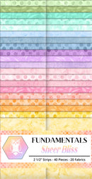 2.5in Strips Fundamentals: Sheer Bliss 40pcs