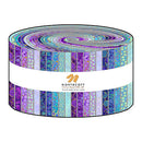 2.5in Strips Shimmer Basics - Pansy Deep Sea, 40pcs/bundle