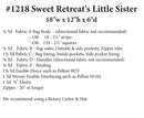 Atelier Sweet Retreat Bag - Les vendredis, 16 et 30 octobre 2026 - 10h à 16h