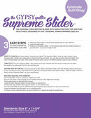 The Gypsy Quilter Supreme Slider – Petit tapis de glisse pour piqué libre (20 x 30 cm) avec dos adhérent rose