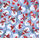 Christmas Eve - Tossed Happy Snowman