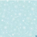 Aqua Swirl Floral Flannel