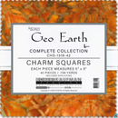 Geo Earth 5in Squares, 42pcs/bundle