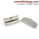 Fermoir à rebord "Snappy" 1-7/8" x 1" Nickel