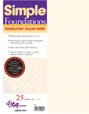 Papiers de fondation simples (vélin translucide) – 8,5" x 11" – Lot de 25