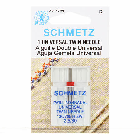 Schmetz Twin Size 2.5mm/80 1ct