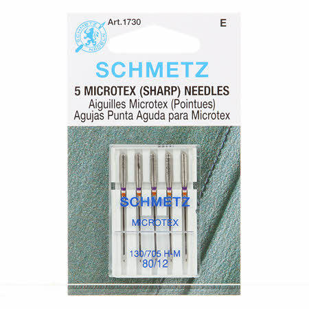 Schmetz Sharp / Microtex Size 12/80